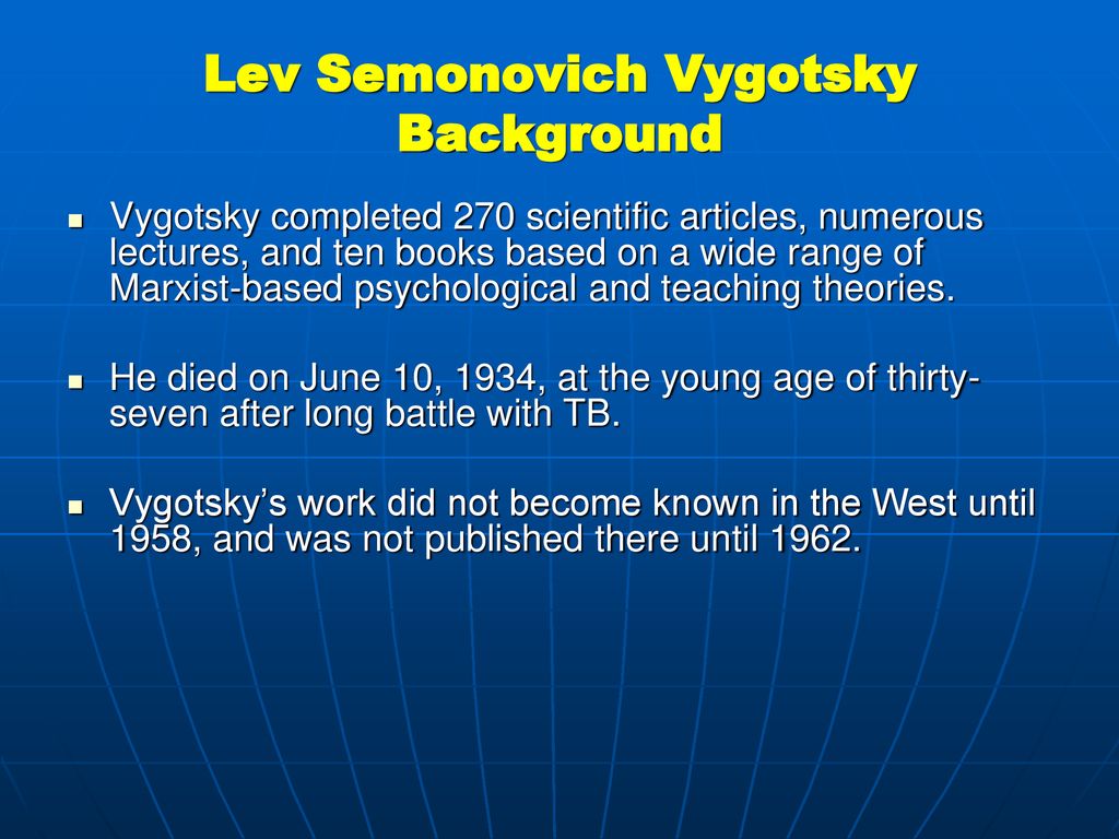 Vygotsky background online